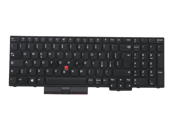 Chicony - Ersättningstangentbord för bärbar dator - italiensk - svart - för ThinkPad P15s Gen 1 20T4, 20T5