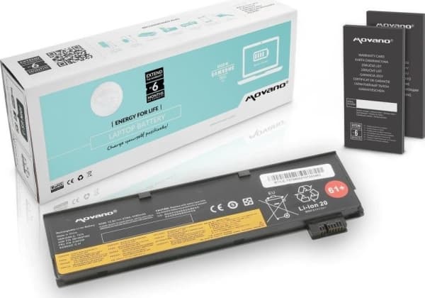 Movano kannettavan tietokoneen akku Lenovo Thinkpad SB10K97582, T470, T570 (10.8V-11.1V) (4400 mAh)