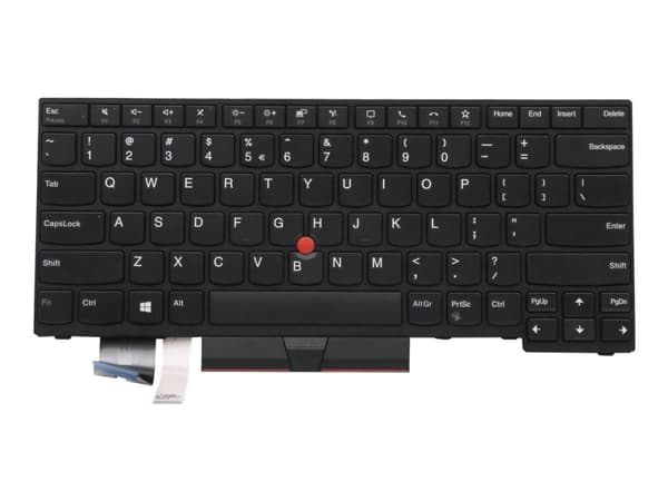 Lite-On - Ersättningstangentbord för bärbar dator - med Trackpoint - USA med eurosymbol - FRU - för ThinkPad P14s Gen 1; P14s Gen 2; T14 Gen 1; T14 G