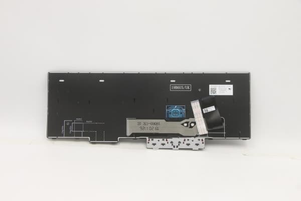 Transimage - Erstatningstastatur for bærbar PC - Fransk - svart - for ThinkPad L15 Gen 1 20U7, 20U8