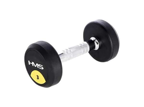 Kumipintainen käsipaino 3kg HMS HG PRO 3 HMS HG PRO 3