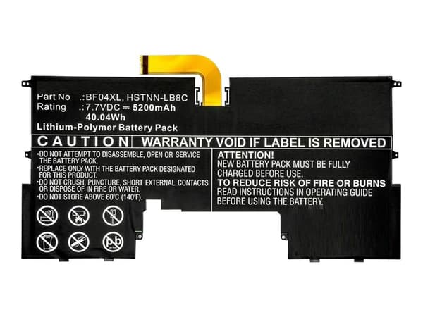 CoreParts - Batteri til bærbar PC - litiumpolymer - 5200 mAh - 40 Wh - svart - for HP Spectre Laptop 13-v101na