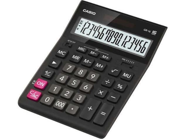 Casio calculator black (3722 GR-16)
