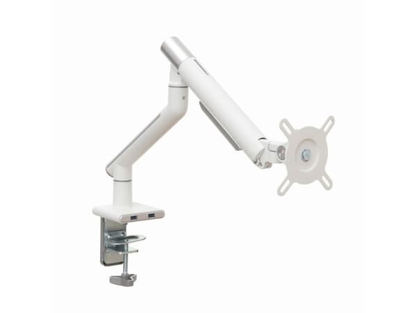ART L-19GD - Monteringssett - justerbar arm - for LCD-TV - aluminium - hvit - skjermstørrelse: 17"-32" - skrivebordsmonterbar