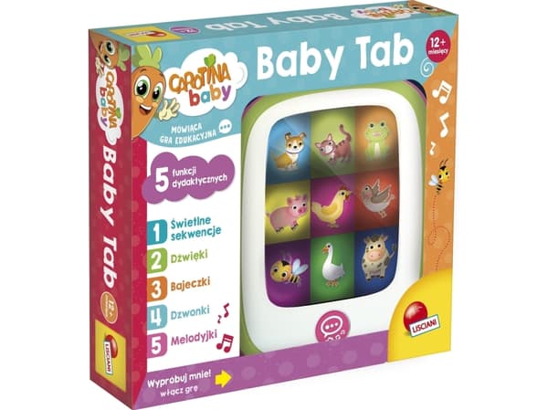 Lisciani Carotina baby tablet with 5 teaching functions 55784 LISCIANI