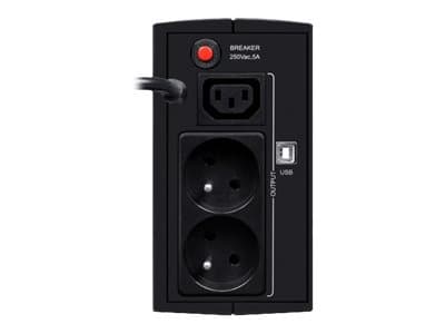 EVER DUO 550 PL AVR USB - UPS - AC 230 V - 330 Watt - 550 VA - 1-vaihe - 5 At - USB - lähtöliittimet: 3