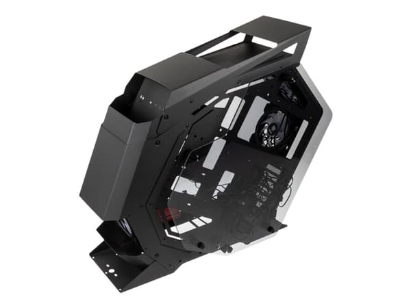 Kolink Big Chungus Hench - Mid tower - ATX - genomskinlig sidopanel (härdat glas) - ingen strömförsörjning (ATX) - svart - USB/ljud Svart