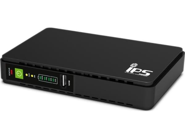 IPS RouterUPS-30-PoE, Router, inomhus, 100 - 240 V, 50 - 60 hz, 30 W, USB 5VDC, DC 9VDC / 12VDC, POE 15 VDC / 24 VDC