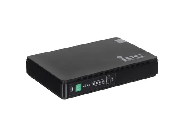IPS RouterUPS-30-PoE, Router, inomhus, 100 - 240 V, 50 - 60 hz, 30 W, USB 5VDC, DC 9VDC / 12VDC, POE 15 VDC / 24 VDC