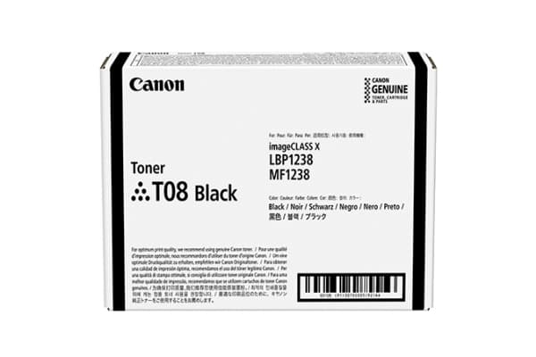 Canon T08 - Svart - original - tonerpatron - for i-SENSYS X 1238i, X 1238iF, X 1238p, X 1238Pr