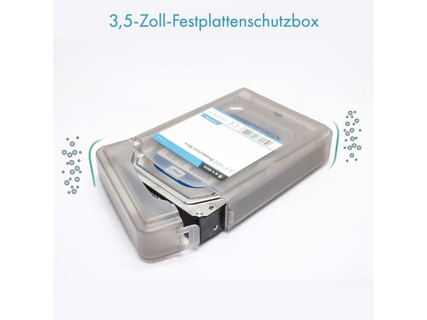 ICY BOX IB-AC602b-6 8,9 cm (3,5 tommer) harddisk-opbevaringsboks