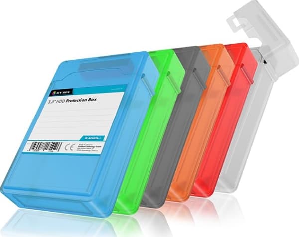 ICY BOX IB-AC602b-6 Cover Plastic Blue, Green, Grey, Orange, Red, White