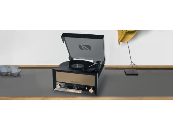 Muse MT-110B, Suoravetolevysoitin, Musta, Ruskea, Puu, 33,45,78 RPM, Rotaatio, CD,CD-R,CD-RW