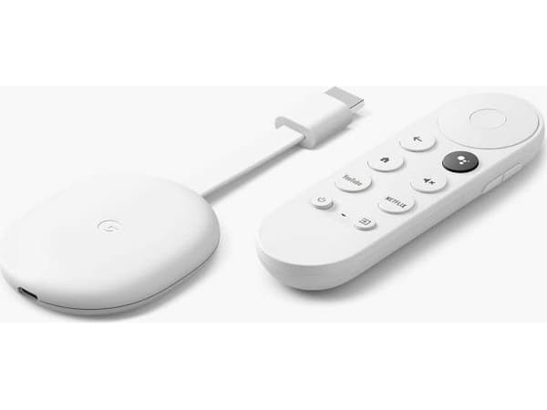 Google | Chromecast (4K) med Google TV - Multimediaspelare | Vit