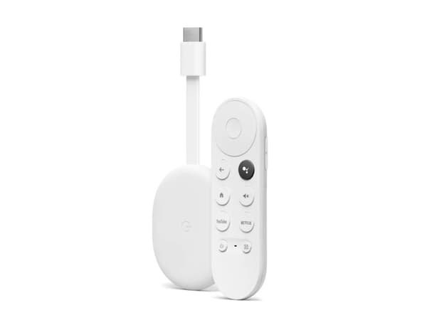 Google | Chromecast (4K) med Google TV - Multimediaspelare | Vit