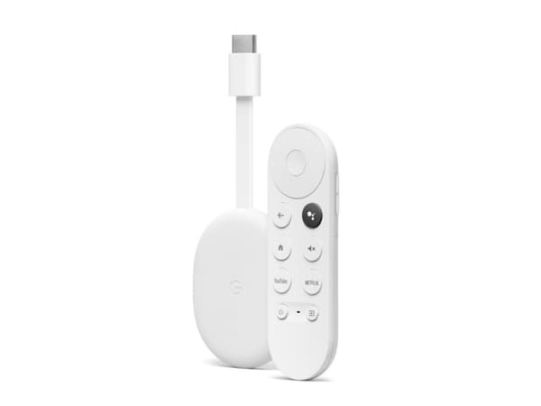 Google | Chromecast (4K) med Google TV - Multimediaspelare | Vit