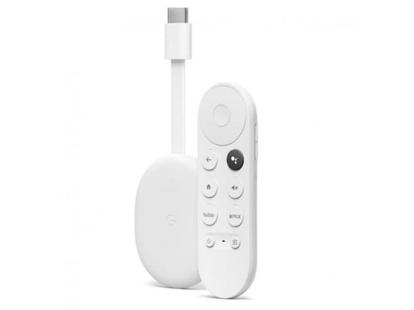 Google | Chromecast (4K) med Google TV - Multimediaspelare | Vit