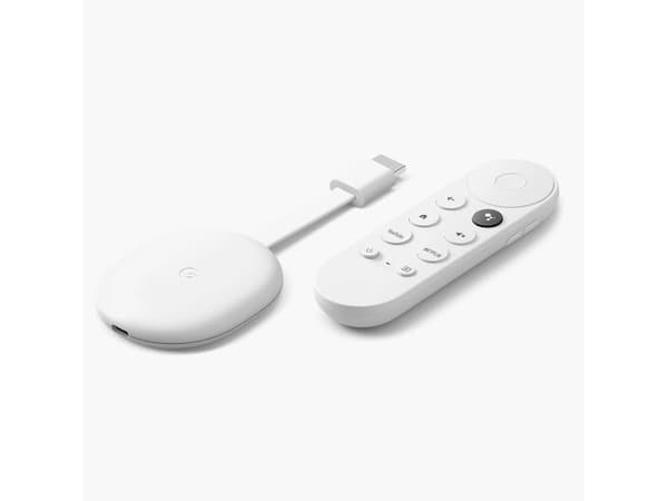 Google | Chromecast (4K) med Google TV - Multimediaspelare | Vit