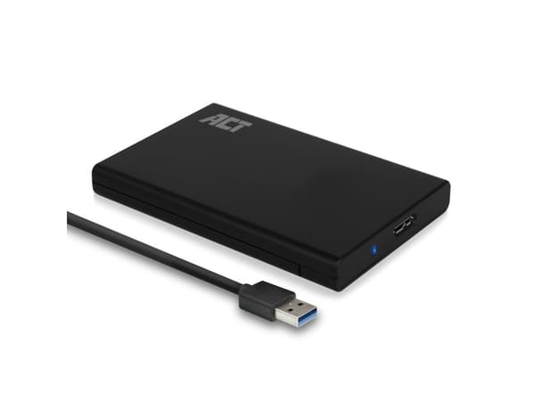 ACT AC1215 harddiskkabinett HDD/SSD-kabinett Sort 2.5" Sort