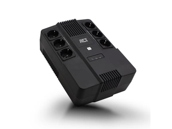 ACT AC2300 UPS Linjeinteraktiv 0,6 kVA 360 W Svart