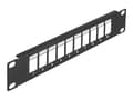 Pikkukuva 1 / 5: DeLOCK 66676, Tyhjä paneeli, Musta, Metalli, 1U, 25,4 cm (10"), 44 mm