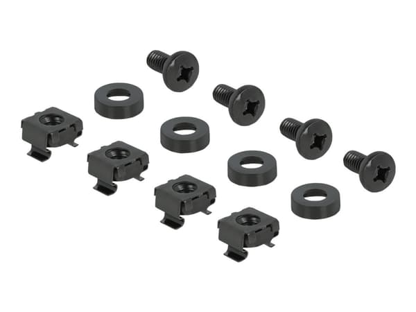 Delock - Pluggbord (blankt) - snap-in mounting - rackmonterbar - svart - 3U - 19" - 48 porter