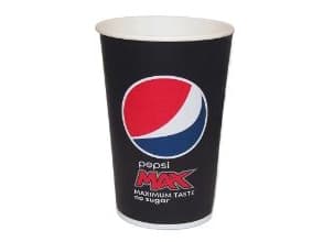 Pappersmugg 40 cl Pepsi Ø90x137 mm Kall dryckesmugg,20 ps x 50 st/krt