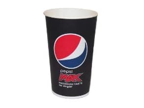 Pappersmugg 30 cl Pepsi Ø90x116 mm Kall dryckesmugg,20 ps x 75 st/kRT
