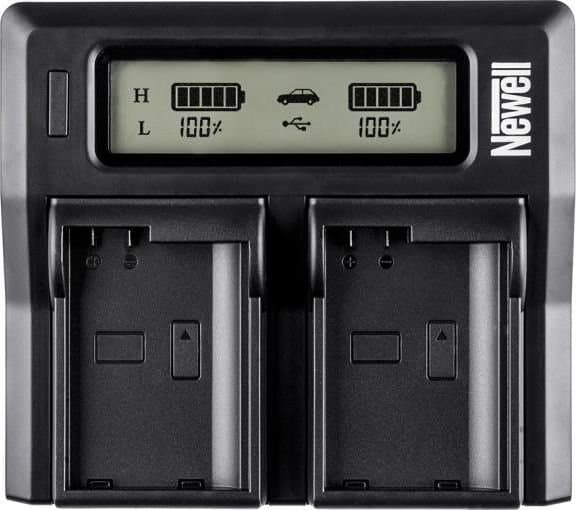 Newell DC-LCD kaksikanavainen laturi NP-F, NP-FM sarjan akuille Sonylle