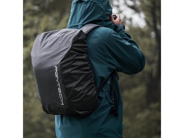 PGYTECH Backpack Rain Cover 25L, Regnskydd för ryggsäck, Svart, Polyester, Monokromatiskt, 25 l, 110 mm