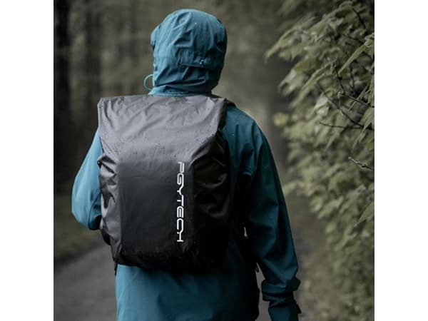 PGYTECH Backpack Rain Cover 25L, Regnskydd för ryggsäck, Svart, Polyester, Monokromatiskt, 25 l, 110 mm