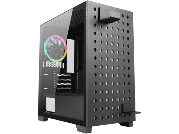 Azza Elise, Tower, PC, Sort, ITX, Micro ATX, Stål, Herdet glass, Multi