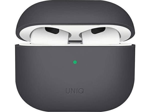 Uniq Lino suojakotelo Apple AirPods 3:lle harmaa