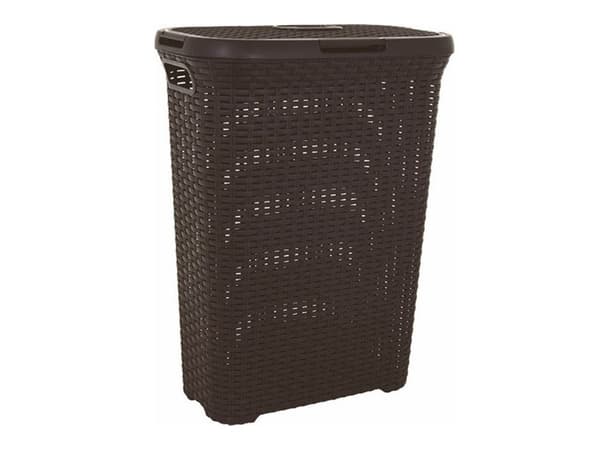 Curver NATURAL STYLE tvättkorg 40L Mörkbrun