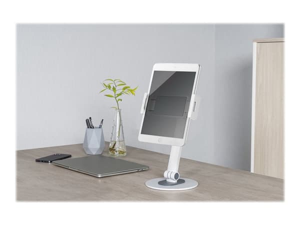 Neomounts DS15-540WH1 - Monteringssats (hållare) - för surfplatta - vit - skärmstorlek: 4.7"-12.9" - skrivbord Vit