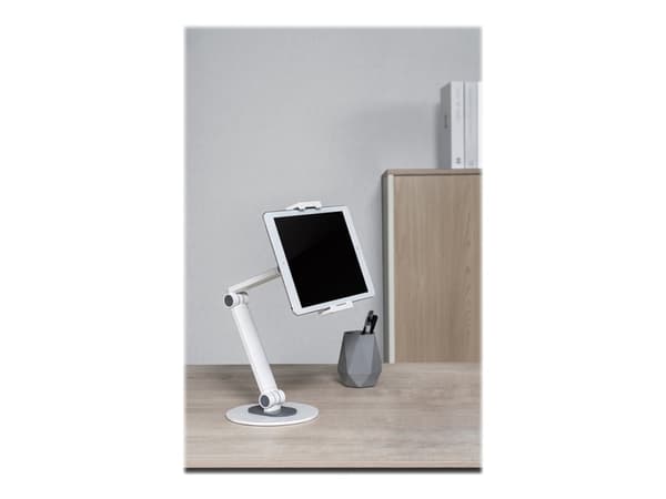 Neomounts DS15-550WH1 - Ställ - för surfplatta - vit - skärmstorlek: 4.7"-12.9" - skrivbord