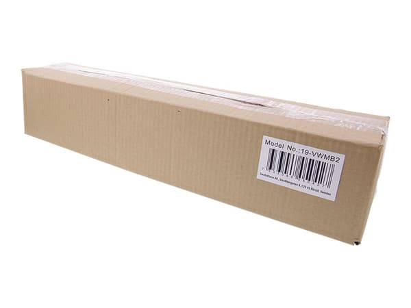 19" Vertical wall bracket, 2U, max 60kg, steel construction