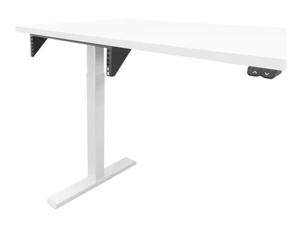 DELTACO 19-VWMB4 - Monteringsbrakett (vertikal) - veggmonterbar, monterbar under skrivebord - svart - 4U - 19"