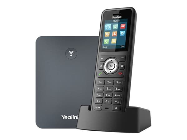 Yealink W79P - Trådlös VoIP-telefon - med Bluetooth interface med nummerpresentation - IP-DECT - 3-riktad samtalsförmåg - SIP, SIP v2, RTCP-XR, VQ-RT