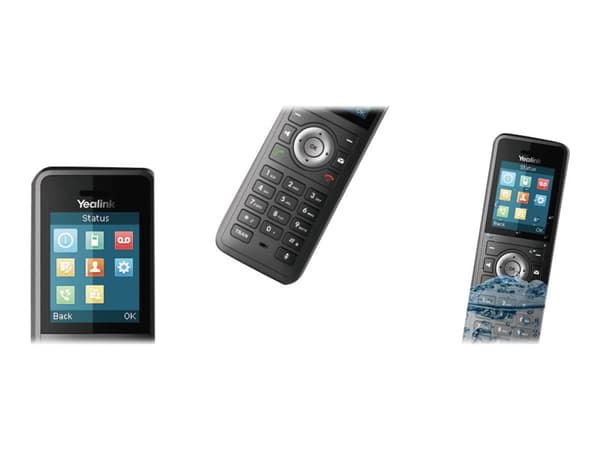 Yealink W79P - Trådlös VoIP-telefon - med Bluetooth interface med nummerpresentation - IP-DECT - 3-riktad samtalsförmåg - SIP, SIP v2, RTCP-XR, VQ-RT