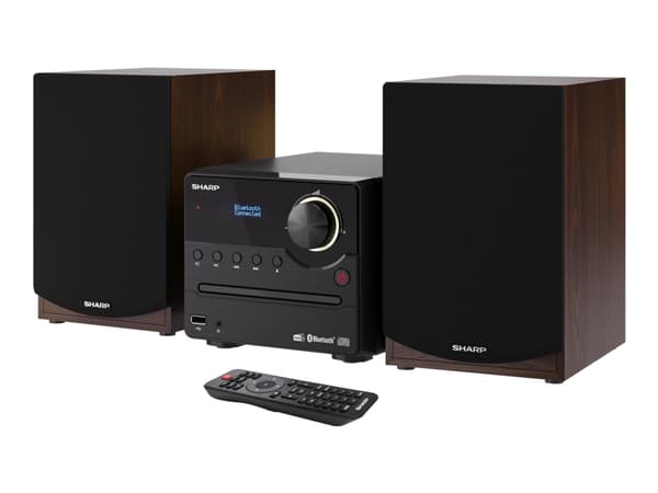 Sharp XL-B517D - Mikrosystem - 2 x 7.5 watt - brun Brun