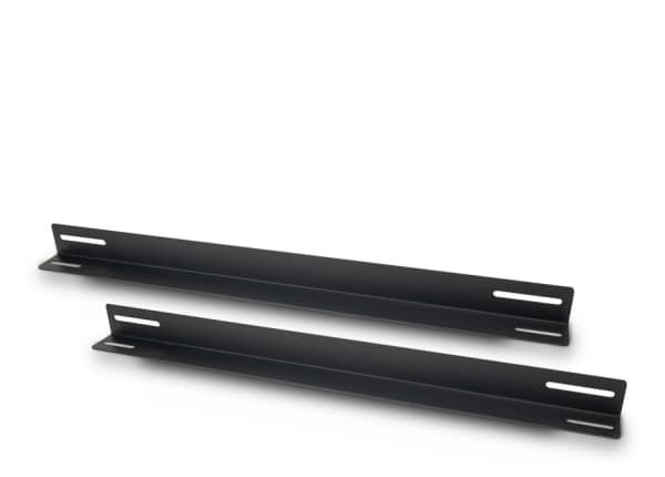 Inter-Tech - Mounting support - 550 mm - svart - 1U - 19" (en pakke 2)