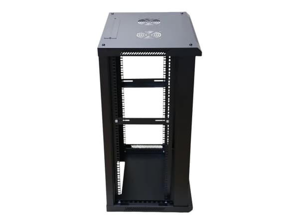 Extralink - Rack skåp - 600x450 mm - väggmontering - svart - 15U - 19"