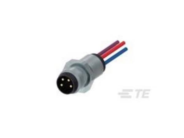TE Connectivity 2120958-1, M8, Sort, Blå, Metallisk, Lilla, Rød, Hankjønn, Rett