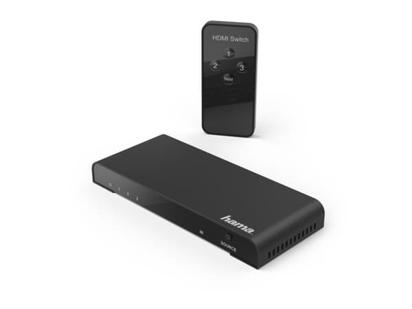 Hama 3x1 - Switch - 4 x HDMI - skrivbordsmodell