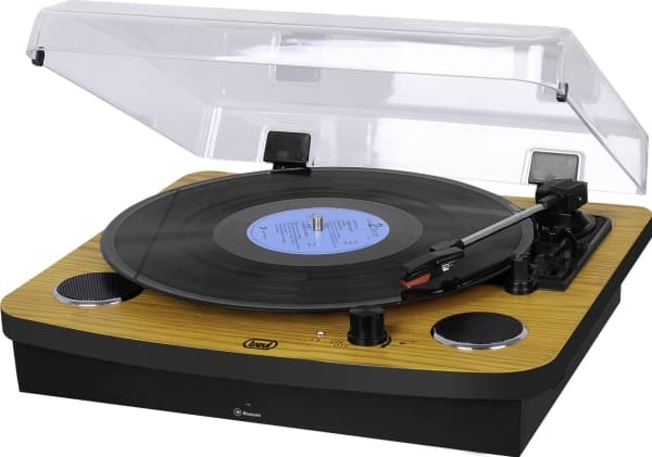 Trevi TT 1022 BT, Direktedrevet platespiller, Sort, Tre, Tre, 33,45,78 RPM, 6 W, AC
