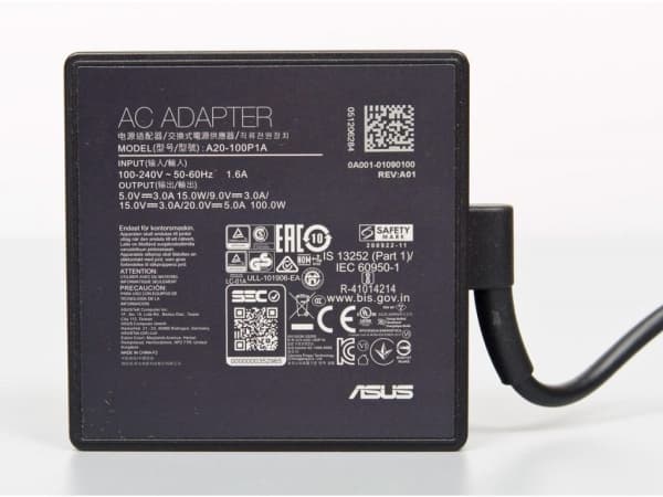 ASUS 0A001-01090100, Notebook, Innendørs, 100 - 240 V, 50 - 60 Hz, 100 W, 5, 9 , 15 , 20 V Sort