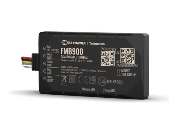 Teltonika FMB900 - GPS/GLONASS/GALILEO/BeiDou/QZSS-spårningsenhet - 128 MB