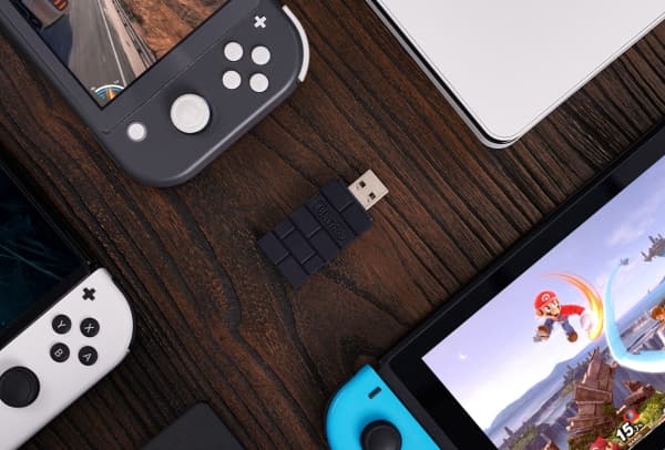 8Bitdo USB Wireless Adapter 2, USB A-tyyppi, Bluetooth, Musta, Android, 56 mm, 24 mm