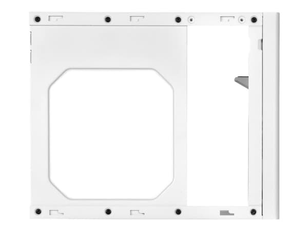 SilverStone SUGO 16 - Mini-ITX cube - Mini-DTX - ingen strömförsörjning (ATX / PS/2 / SFX / SFX-L) - vit - USB/ljud